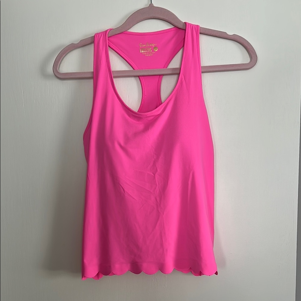 Lilly Pulitzer Luxletic Pink Bra Top size small EUC